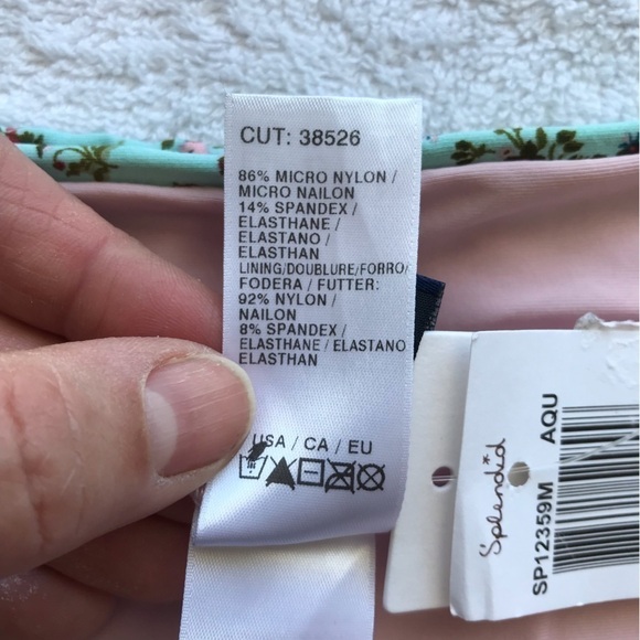 Splendid floral two piece bikini bathing suit reversible bottom. New with tags. - Picture 7 of 14